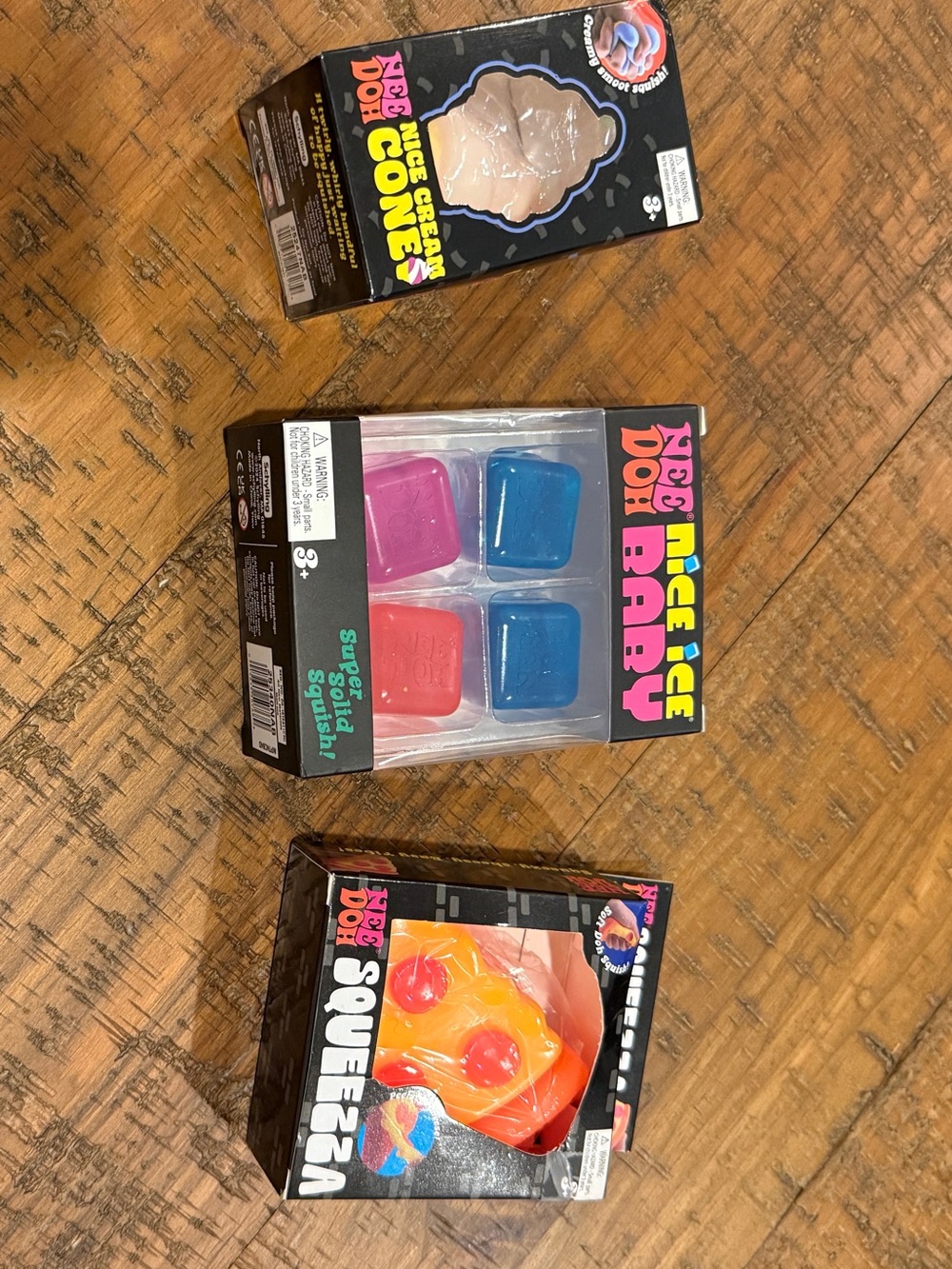 Icee Nice Ice Baby Toy Squishies - Blue, Pink, Orange